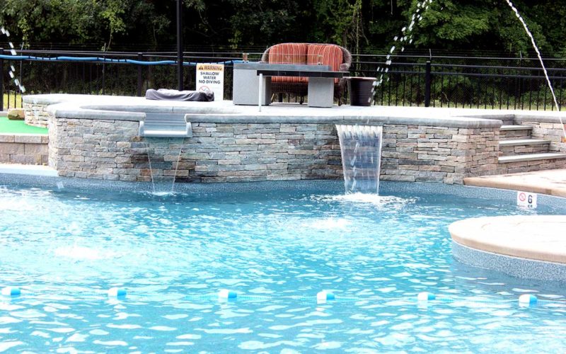 Custom inground pool installed by Majestic Pools