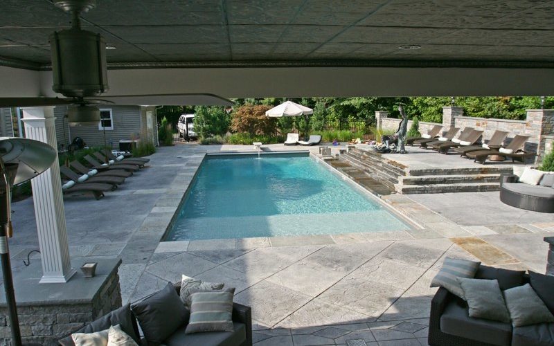Custom inground pool installed by Majestic Pools