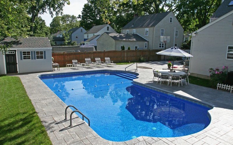 2C True L Roman Inground Pool - Germantown, NY