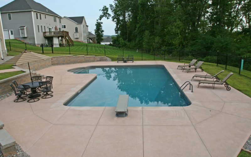 7F True L Inground Pool - Copake, NY