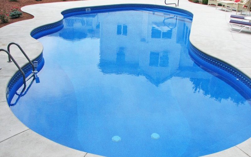 Custom inground pool installed by Majestic Pools